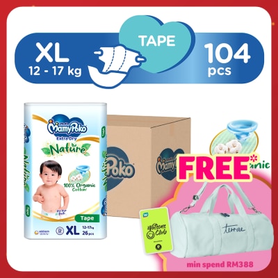 MAMYPOKO Baby Diapers Extra Dry Tape Xl 26s x 4