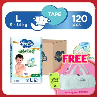MAMYPOKO Baby Diapers Extra Dry Tape L 30s x 4
