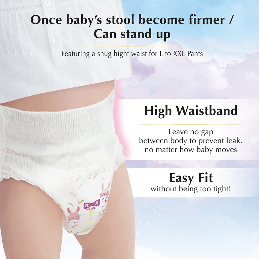 Air Fit Baby Girl Disposable Diapers L 44s x 4