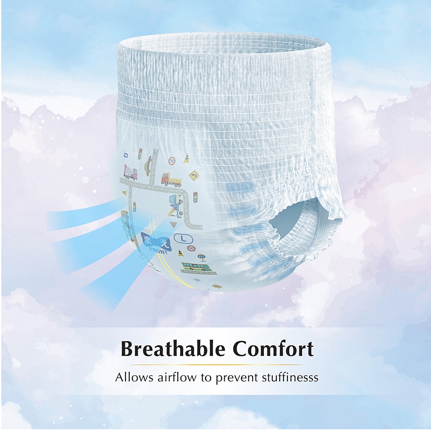 Air Fit Baby Girl Disposable Diapers L 44s x 4