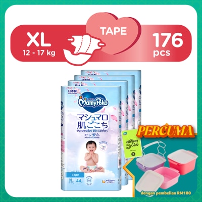 MAMYPOKO - Baby Diapers Airfit Tape XL 44 x 4