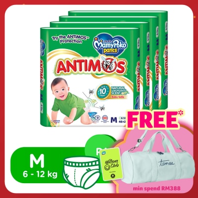 MAMYPOKO Baby Diapers Antimos Pants M46 x 4