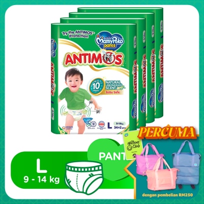 MAMYPOKO Baby Diapers Antimos Pants L34 x 4