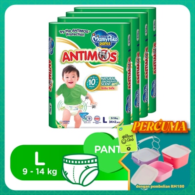 MAMYPOKO - Baby Diapers Antimos Pants L34 x 4
