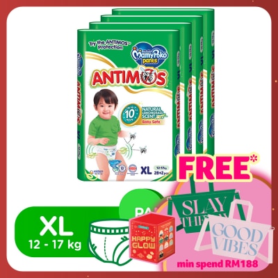 MAMYPOKO Baby Diapers Antimos Pants XL28 x 4