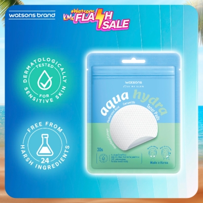 WATSONS - Aqua Hydra Toner Pads 30s