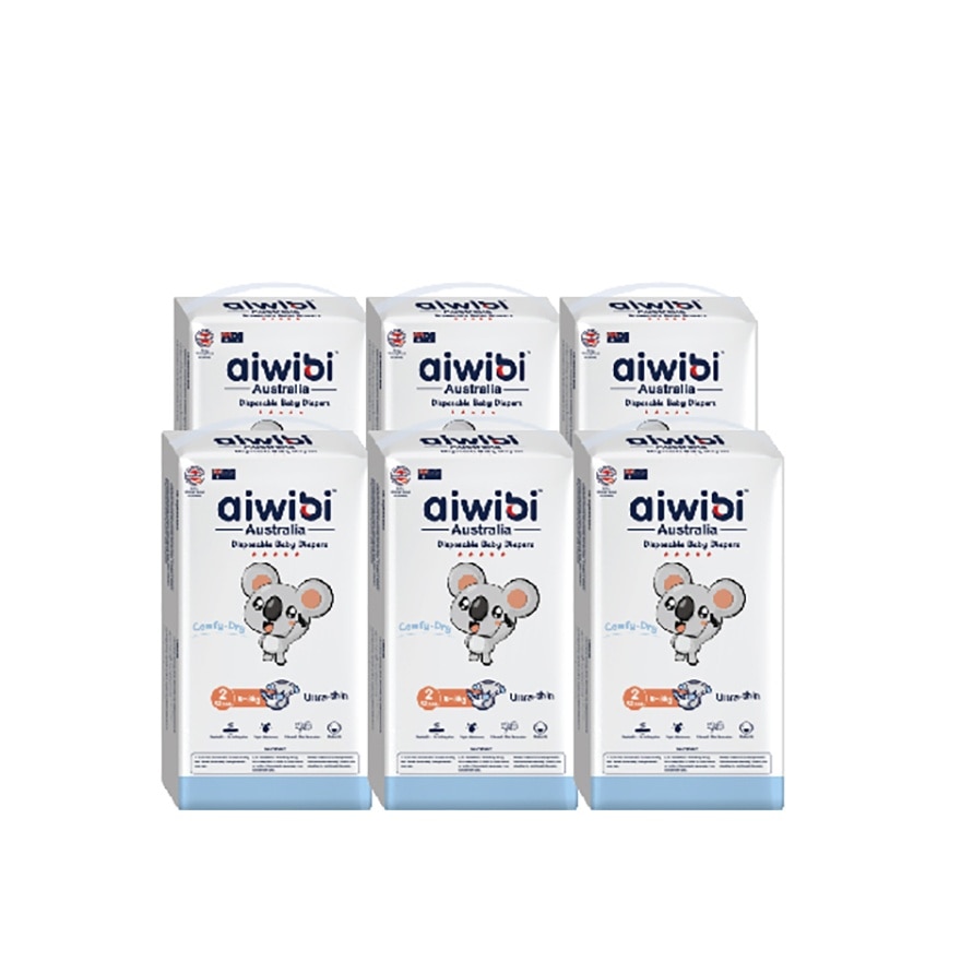Baby Comfy Dry Diapers (Tape S 52s x 6Pack)