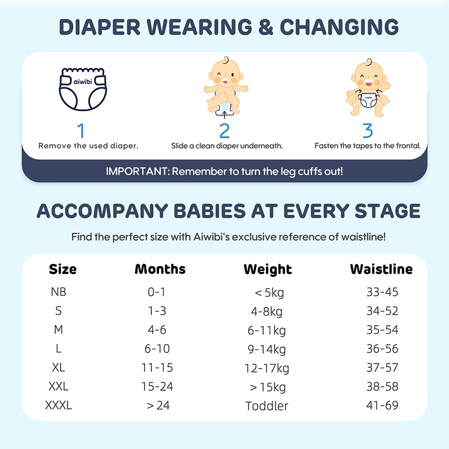 Baby Comfy Dry Diapers (Tape M 48s x 6Pack)