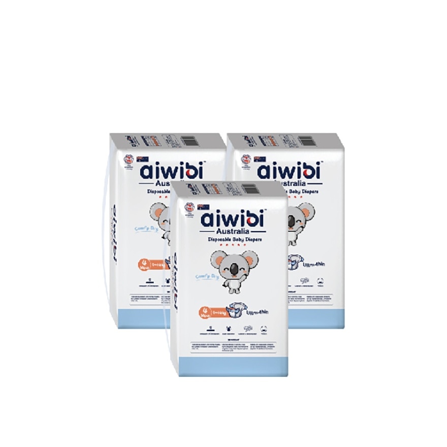 Baby Comfy Dry Diapers (Tape L 44s x 3Pack)