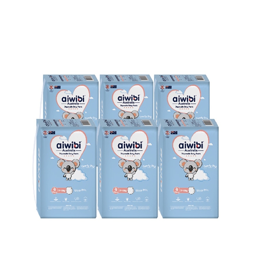 Baby Comfy Dry Diapers (Pant L 44s x 6Pack)