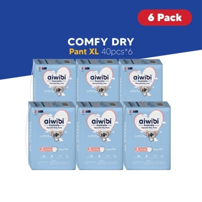 AIWIBI Baby Comfy Dry Diapers (Pant XL 40s x 6Pack)