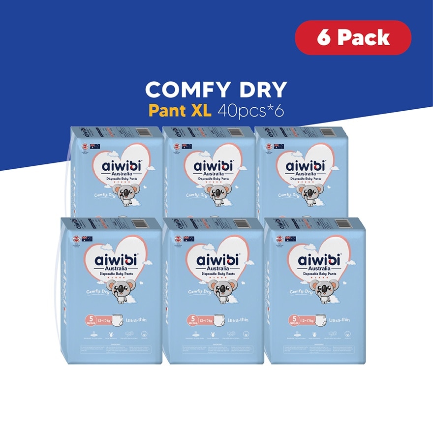 Baby Comfy Dry Diapers (Pant XL 40s x 6Pack)