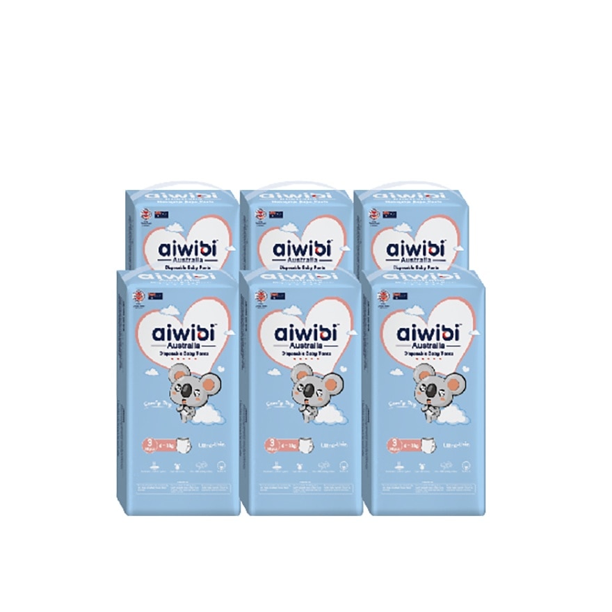Baby Comfy Dry Diapers (Pant M 48s x 6Pack)