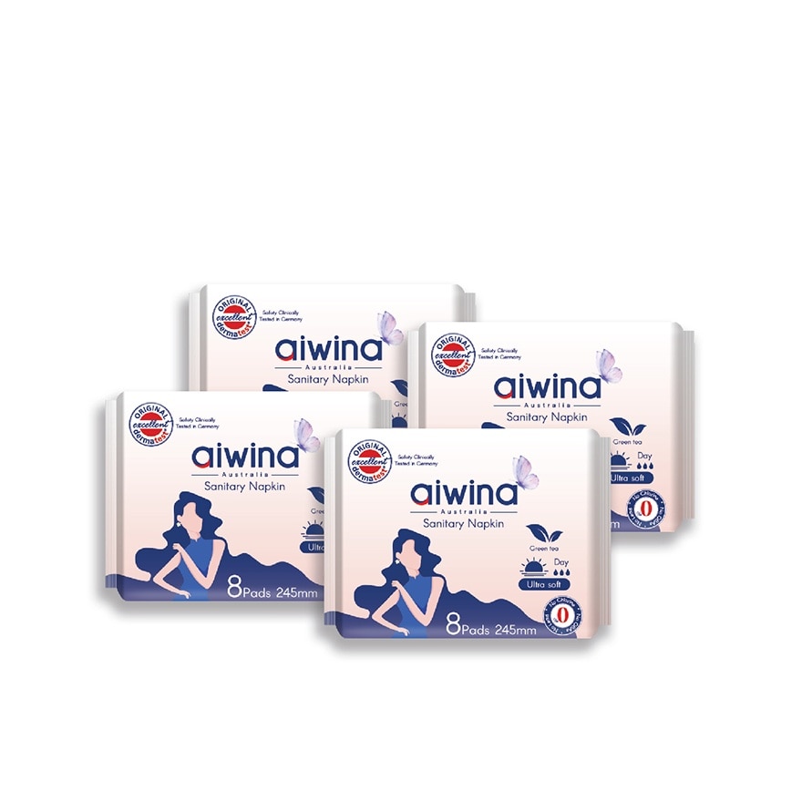 Adult Day Night Comfort Soft Precious Whisper Sanitary Pad (245mm 8pcs x 4Pack)