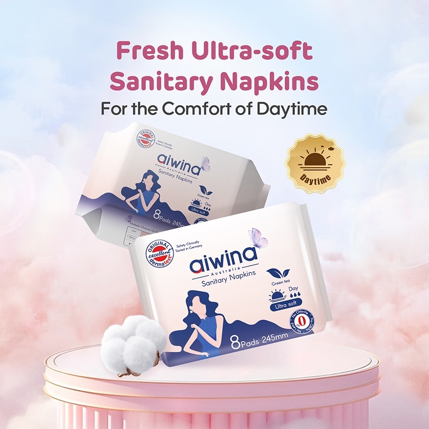 Adult Day Night Comfort Soft Precious Whisper Sanitary Pad (245mm 8pcs x 4Pack)