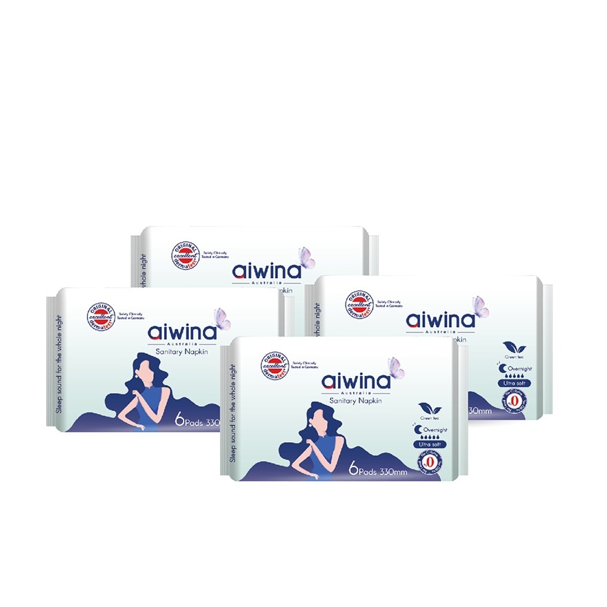Adult Day Night Comfort Soft Precious Whisper Sanitary Pad (330mm 6pcs x 4Pack)