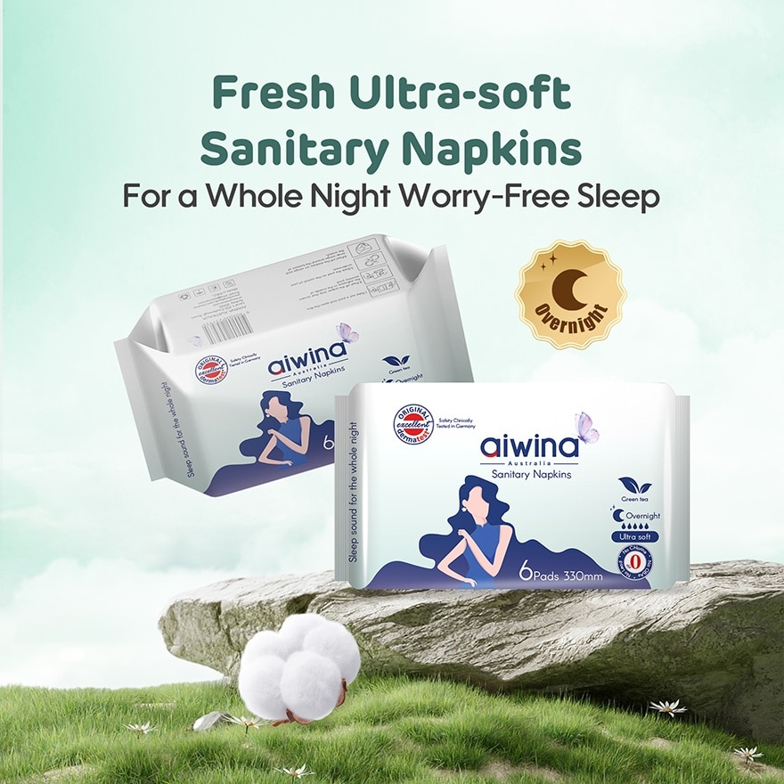 Adult Day Night Comfort Soft Precious Whisper Sanitary Pad (330mm 6pcs x 4Pack)