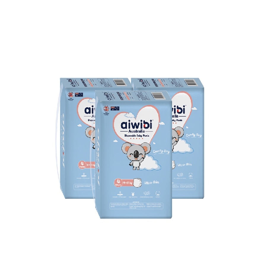 Baby Comfy Dry Diapers (Pant L 44s x 3Pack)