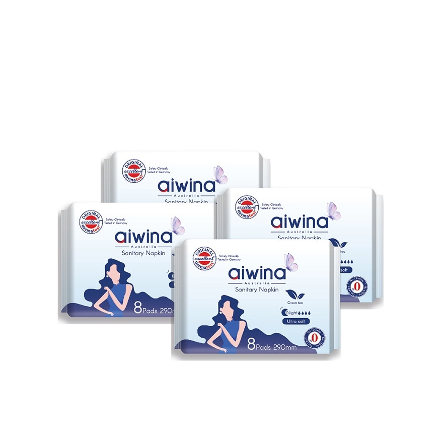 Adult Day Night Comfort Soft Precious Whisper Sanitary Pad (290mm 8pcs x 4Pack)