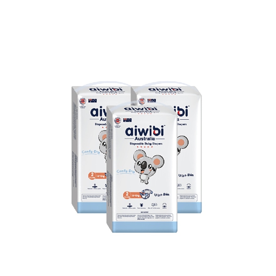 Baby Comfy Dry Diapers (Tape S 52s x 3Pack)