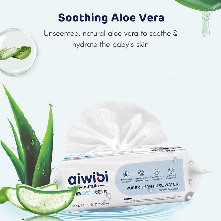 Baby 99.91% Pure Water Wipes (80's x 12Pack)