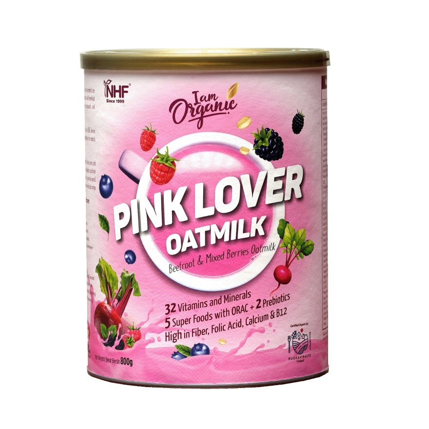 I am Organic Pink Lover Oatmilk - Beetroot & Mixed Berries Oatmilk