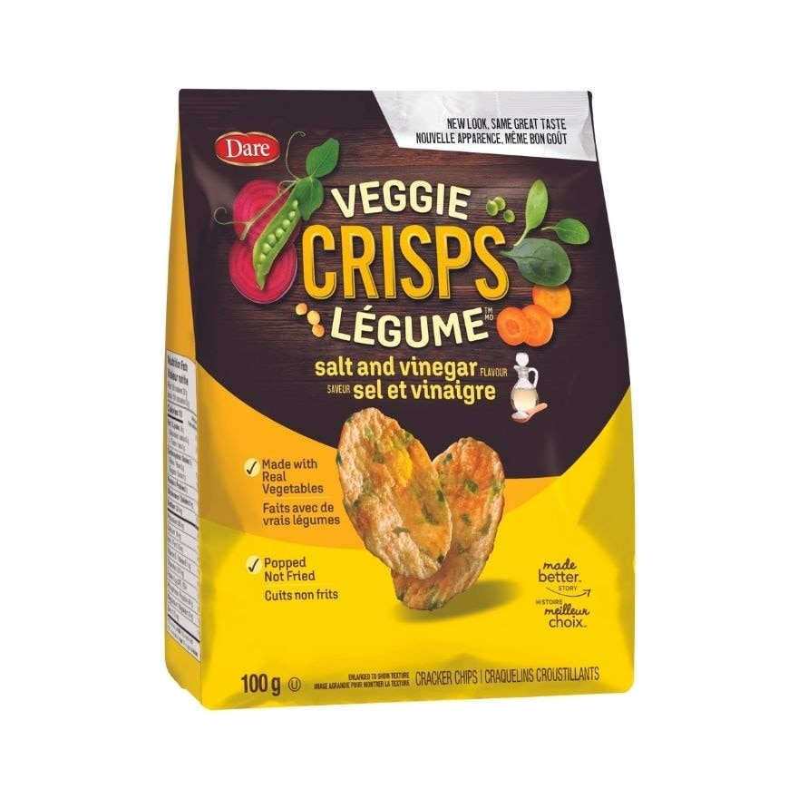 Veggie Crisps Légume - Salt and Vinegar 100g