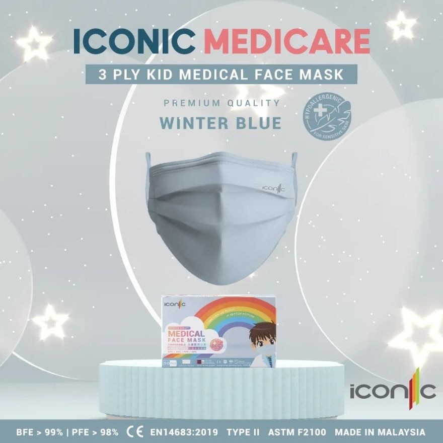 3ply Kid Winter Blue 50s'