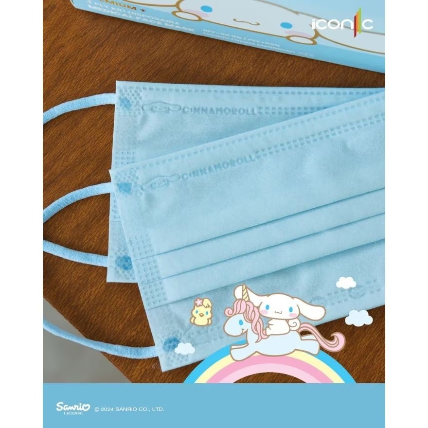 4ply Kid Cinnamoroll Face Mask Premium Blue 30s'