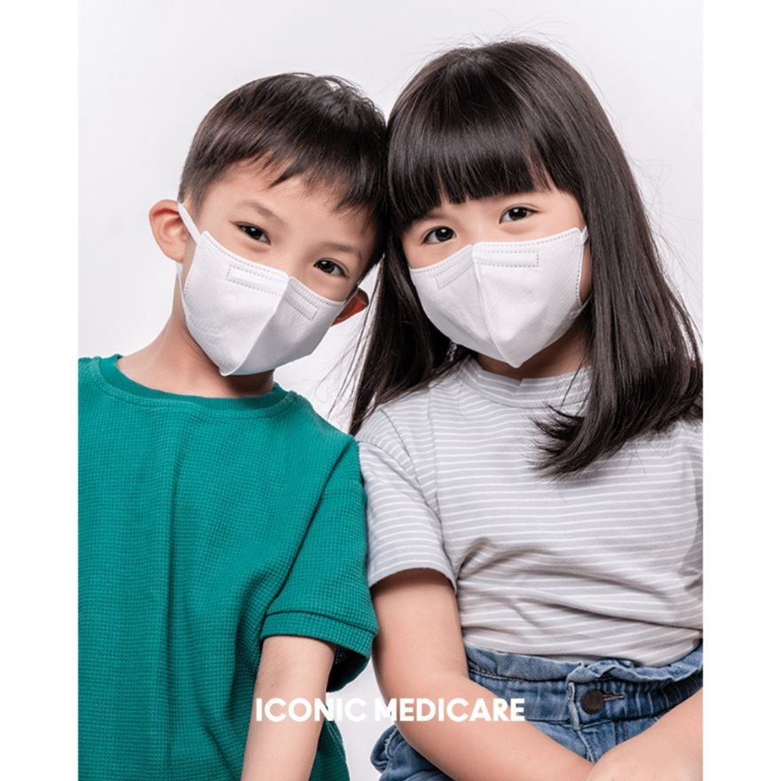 3D Kid Signature White Face Mask 20s' image