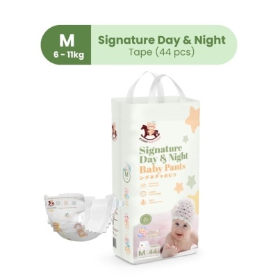 ICONIC Signature Day & Night Baby Diapers - Tape M 44pcs