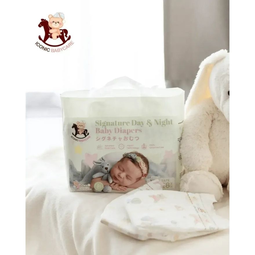 Signature Day & Night Baby Diapers - Tape L 38pcs