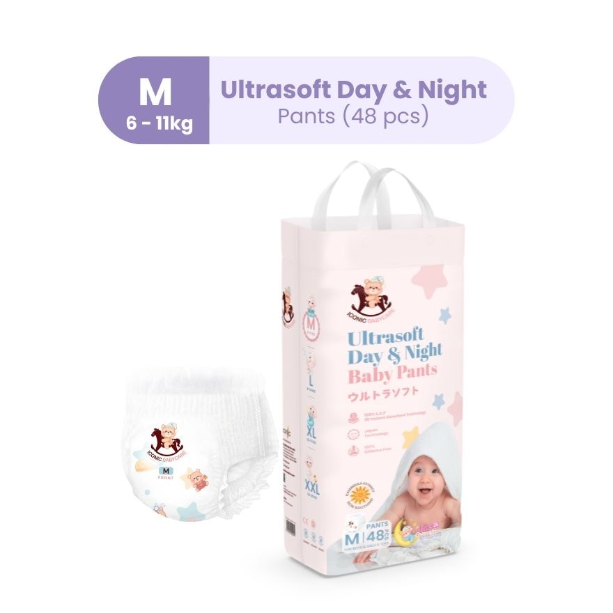 Ultrasoft Day & Night Baby Pants - Pants M 48pcs