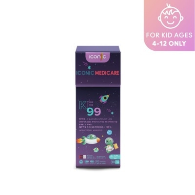 ICONIC KF99 Kid Protective Respirator Space Dino 10s'