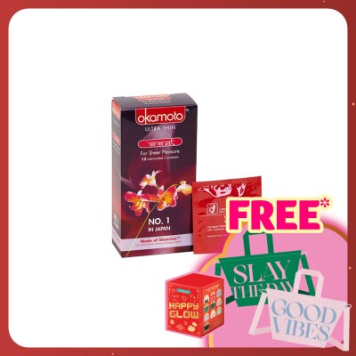 OKAMOTO Ultra Thin Lubricated Condom Orchid 12's