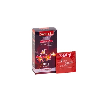 OKAMOTO Ultra Thin Lubricated Condom Orchid 12's