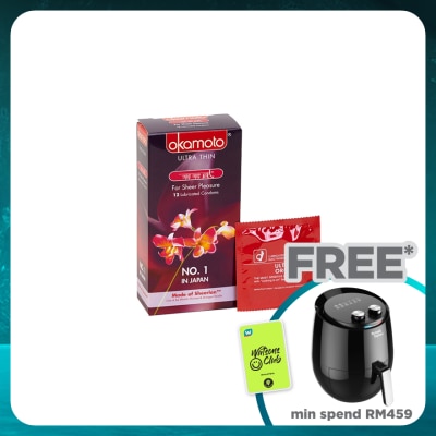 OKAMOTO Ultra Thin Lubricated Condom Orchid 12's