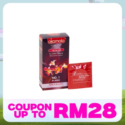 OKAMOTO Ultra Thin Lubricated Condom Orchid 12's