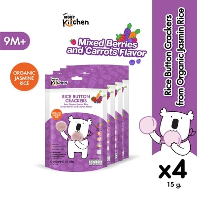 BABY MOBY Moby Kitchen Rice Button Crackers