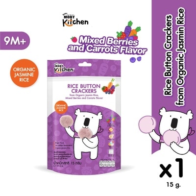 BABY MOBY Moby Kitchen Rice Button Crackers