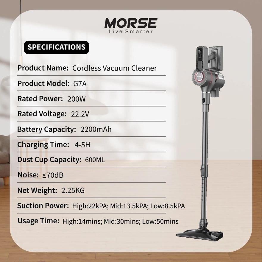 Cordless Vacuum G7a with 22000Pa Suction Power