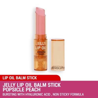 REVOLUTION Jelly Lip Oil Balm Stick Popsicle Peach