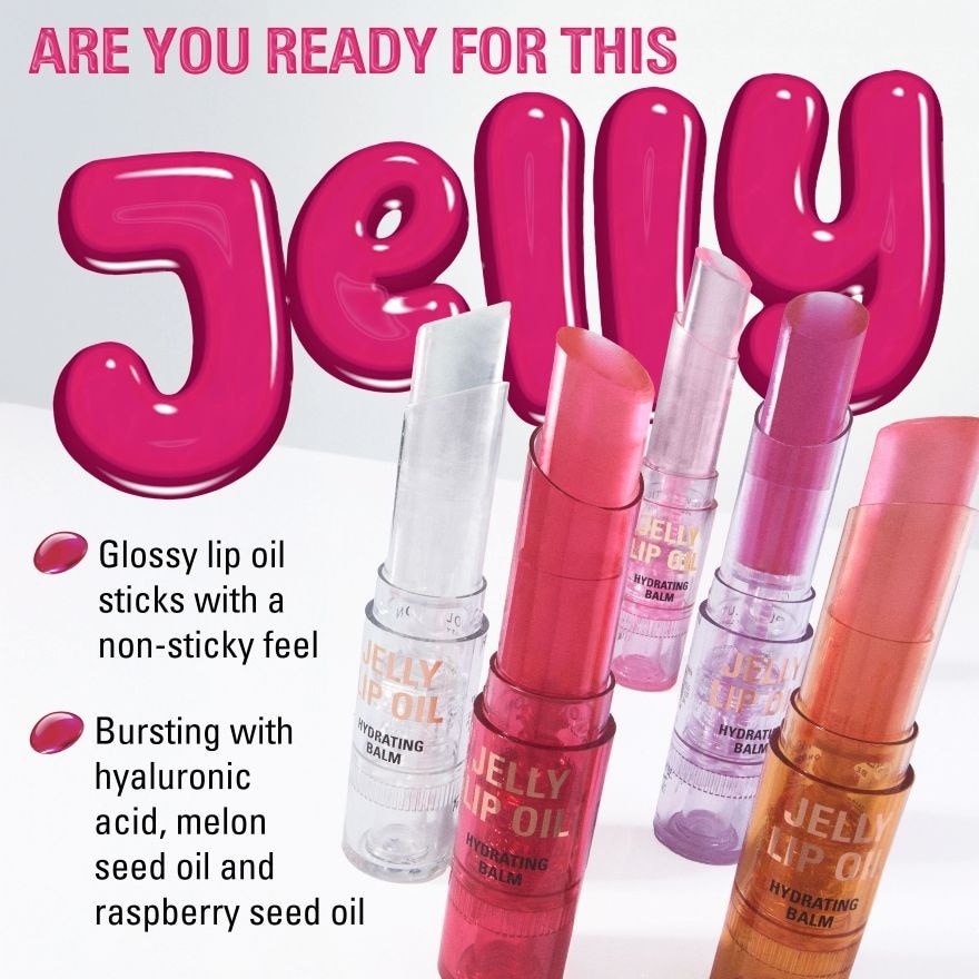 Jelly Lip Oil Balm Stick Candy Ice Pink