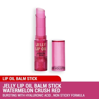 REVOLUTION Jelly Lip Oil Balm Stick Watermelon Crush Red