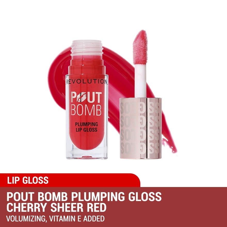 Pout Bomb Plumping Gloss Cherry Sheer Red