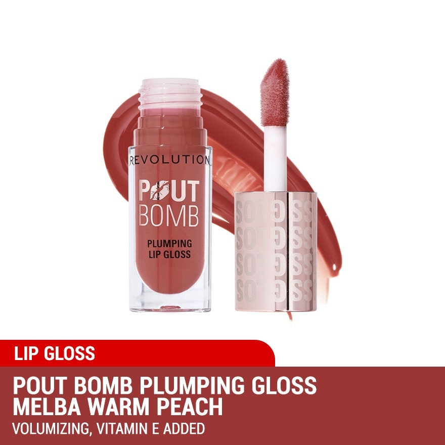 Pout Bomb Plumping Gloss Melba Warm Peach