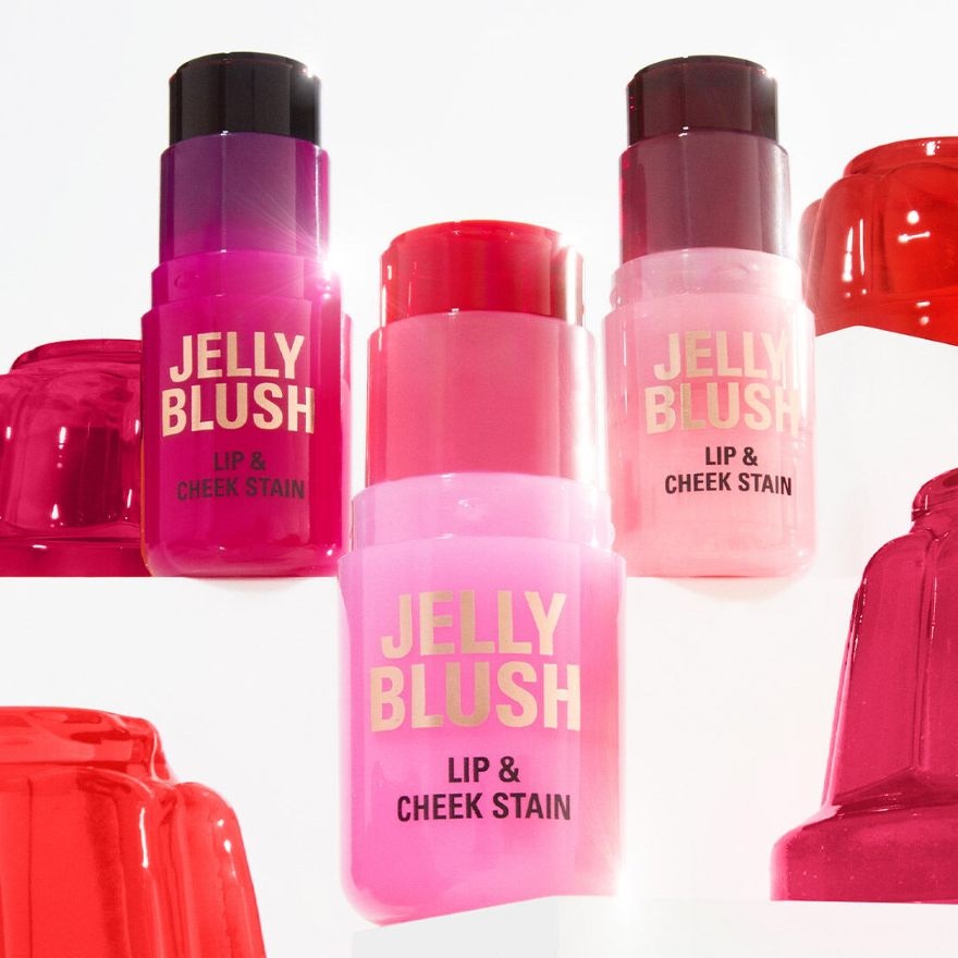 Jelly Blush Stick Lip and Cheek Stain Cherry Red