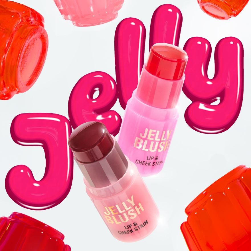 Jelly Blush Stick Lip and Cheek Stain Cherry Red