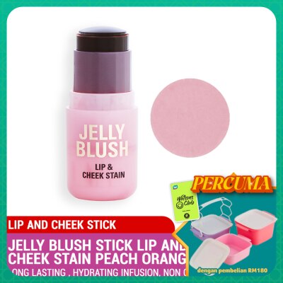 REVOLUTION - Jelly Blush Stick Lip and Cheek Stain Peach Orange