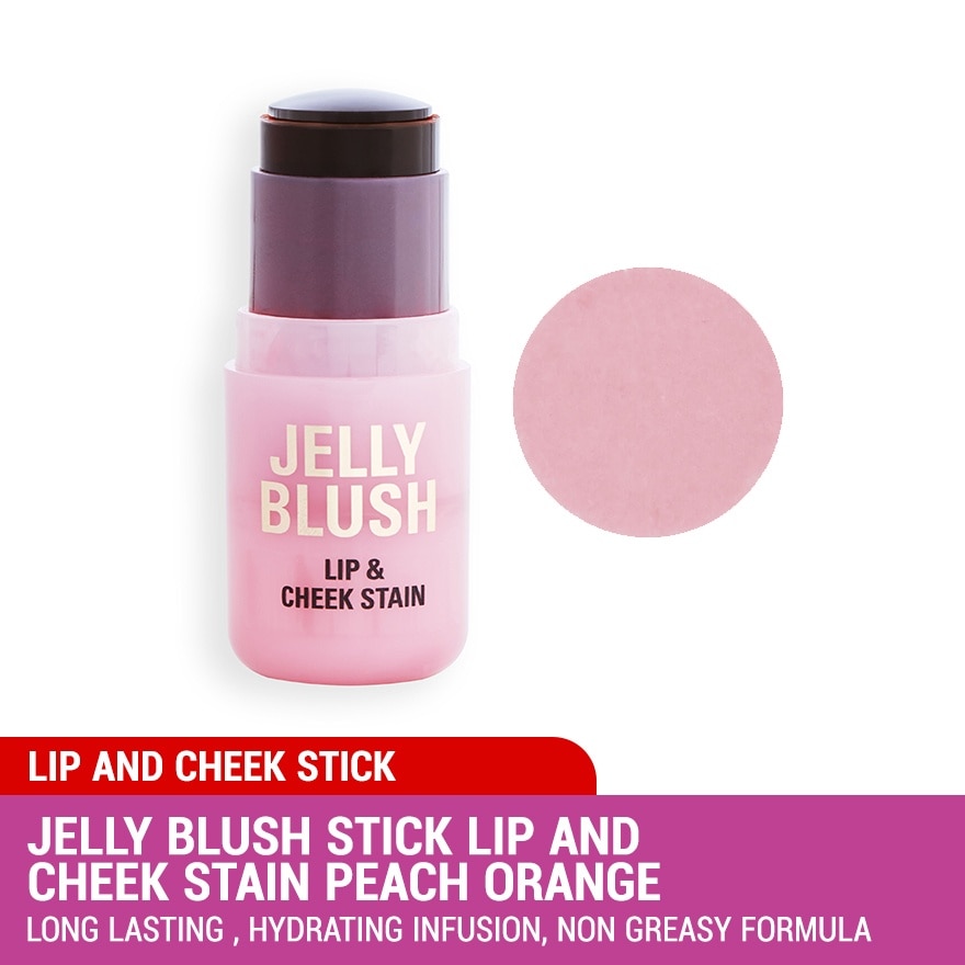 Jelly Blush Stick Lip and Cheek Stain Peach Orange